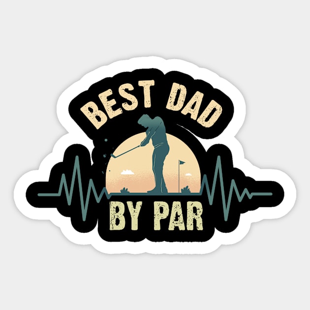 Best Dad By Par Sticker by Dogefellas